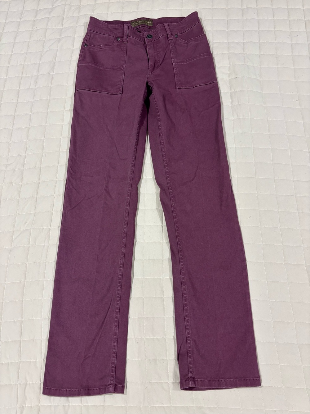 Bit & Bridle Utility Pants Women’s Size 8 Purple Equestrian Stretch Straight Leg
